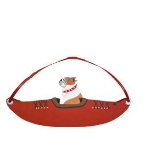  Dog Wooden Handpainted Kayak 3 Dimensional Christmas Ornament by Dandy