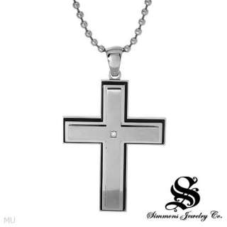 SIMMONS Vibrant Brand New Cross Necklace With Genuine Diamonds Green 