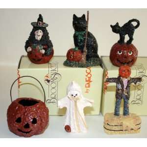   Piece Mini Halloween Set Ghost Pumpkin, Cat, Scarecrow: Home & Kitchen