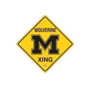  Michigan Wolverines Metal Crossing Sign *SALE* Sports 