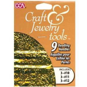  Cousin Craft & Jewelry Beading Needles   9PK/Silver