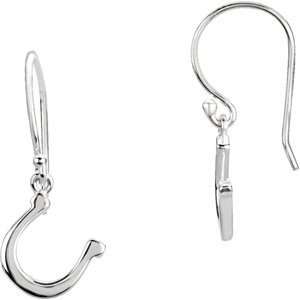 Silver Pair .925 Sterling Silver Silver Fashion Tiny Horseshoe New Nwt 