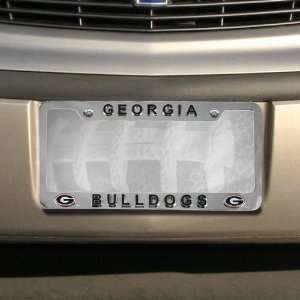  Georgia Bulldogs Chrome License Plate Frame: Sports 