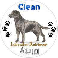 Labrador Retriever Dog Breed Profile Dishwasher Magnet  