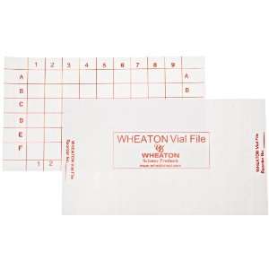 Wheaton W228787 Replacement Index Card for Use with M T Vial File and 