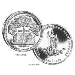  Virginia Bicentennial Medal   Sterling Silver Everything 