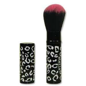   Super Soft Retractable Powder Makeup Brush Black Leopard Small: Beauty