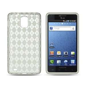   Samsung Infuse 4G Argyle Design Clear White Cell Phones & Accessories
