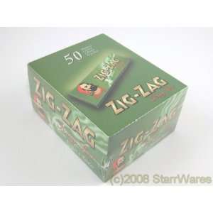 Zig Zag King Size Green Cigarette Rolling Papers 50 Booklets:  