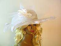 White Wedding Bridal Church Hat Designer Fashion Hats  
