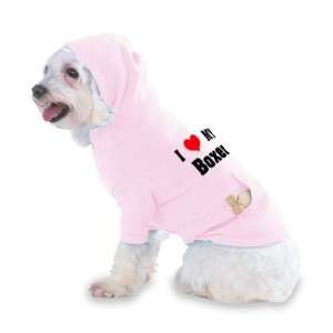  I Love/Heart Boxer Hooded (Hoody) T Shirt with pocket for 