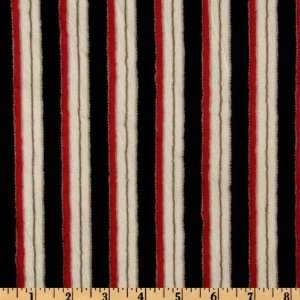   Cuddle Candy Cane Black/Red Fabric By The Yard Arts, Crafts & Sewing