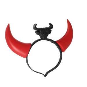   Devil Ox Horns LED Light Up Plastic Headband: Health & Personal Care