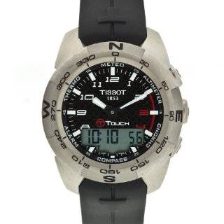   Mens T0134204420100 T Touch Expert Titanium Analog Digital Watch