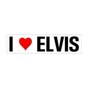  I Heart Love Elvis   Window Bumper Sticker Automotive