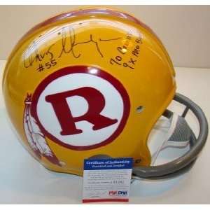 Chris Hanburger SIGNED Redskins Proline RK Helmet PSA:  