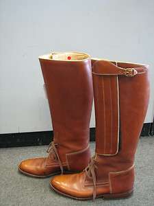 Used Arandu Velcro Adjustable Polo Boots Mens Size 10.5 Brown  