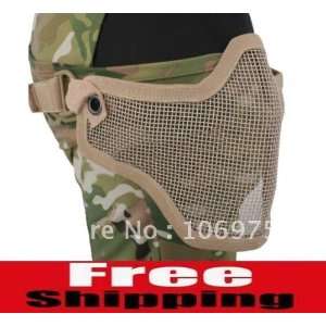 half face metal mesh safety impact resistance protection face mask 