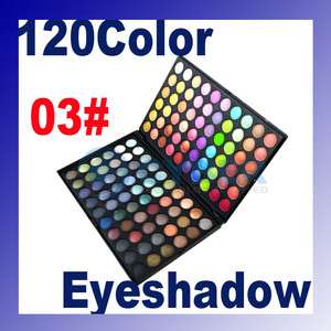 120 Color Full Eye Shadow Eyeshadow MakeUp Palette 3#  