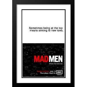  Mad Men (TV) 20x26 Framed and Double Matted TV Poster   Style 