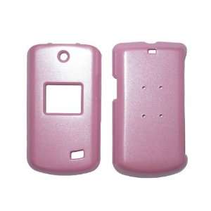  Solid Pink Snap On Hard Crystal Cover Case for LG VX5500 
