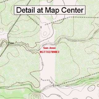  USGS Topographic Quadrangle Map   San Jose, Texas (Folded 