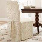 Sure Fit Scroll Champagne Dining Room Chair Slipcover
