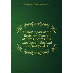  Annual report of the Registrar General of births, deaths 