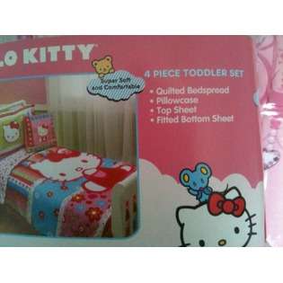 Hello Kitty 4 Piece Toddler Bedding Set 