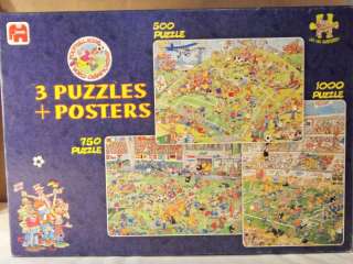 Jan van Haasteren 3 Puzzles & Posters Set 1000, 750,500  