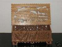 Handmade Cover Bridge Victorian Trinket Box Wooden Gift  