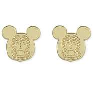 Disney Baby 14k Yellow Gold Baby Mickey Earrings 