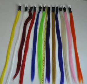   21High Temperature Synthetic Hair Extension Stick Tip 12pcs + Beads