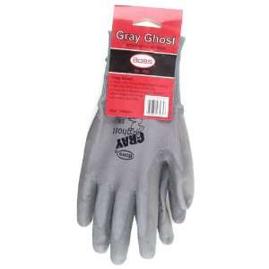 Gray Ghost String Knit Gloves, Medium