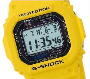    Casio G Shock Solar Atomic Yellow Watch GWM5600A 9: Watches