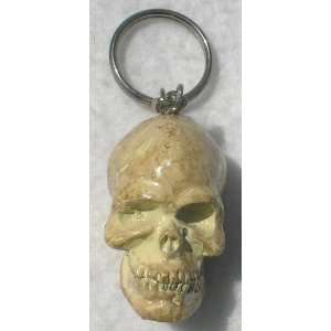 Cast Iron Skull Keychain