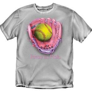  Pretty in Pink   Softball   Womens T Shirt: Sports 