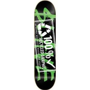 Slave Recycled Deck 8.12 Black Skateboard Decks  Sports 