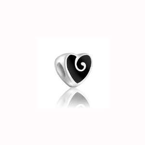 Charm Factory Black Heart Bead Arts, Crafts & Sewing