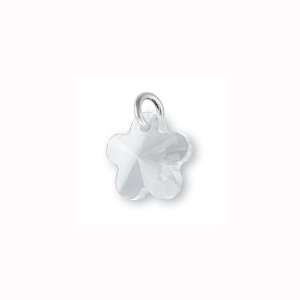  Charm Factory Clear Crystal Flower Charm: Arts, Crafts 