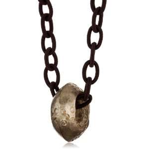   Balagan Brown With Smokey Topaz Fabric Ring Pendant Necklace Jewelry