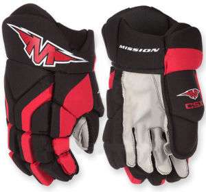 New Mission CSX Sr. Hockey Gloves  Black/Red  2010  