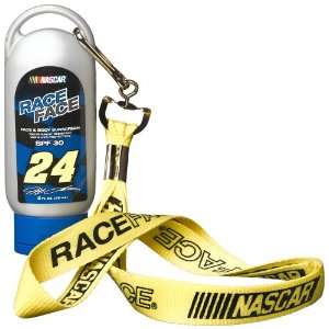  Race Face Sunscreen #24 Jeff Gordon Spf 30 With Lanyard 