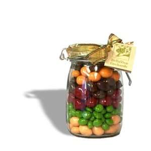 Apothecary Jar Filled with Pastel Chocolate Fruit and Nut Mix, 1.75lbs 