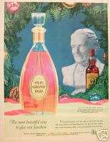 1955 Old Grand Dad Bourbon Whiskey Classic Decanter Ad  