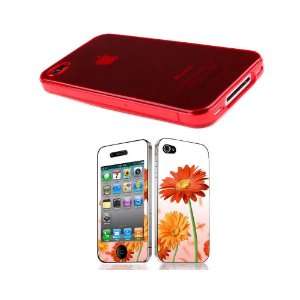  Bundle Monster TPU Clear Case Cover + Skin Art Decal 