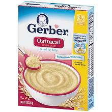 Gerber Oatmeal Cereal   8oz   Nestle   Babies R Us