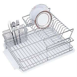 DISH RACK SET  HOME BASICS For the Home Kitchen Storage Dish Racks 