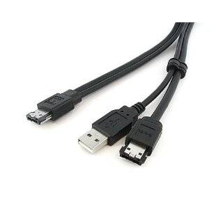  18 inch eSATA+USB Combo Port to SATA (Data+Power) Cable 