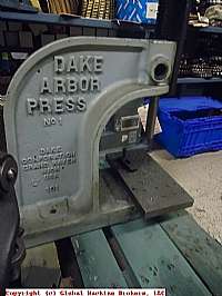 Dake No.1 Arbor Press 3 Ton Press With Air Assist  